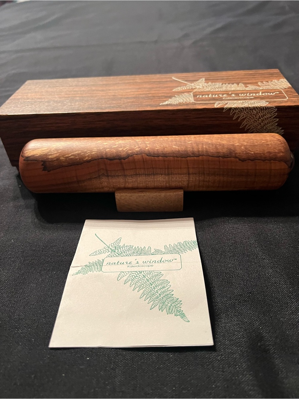 Nature's Window Wooden Kaleidoscope - Brown